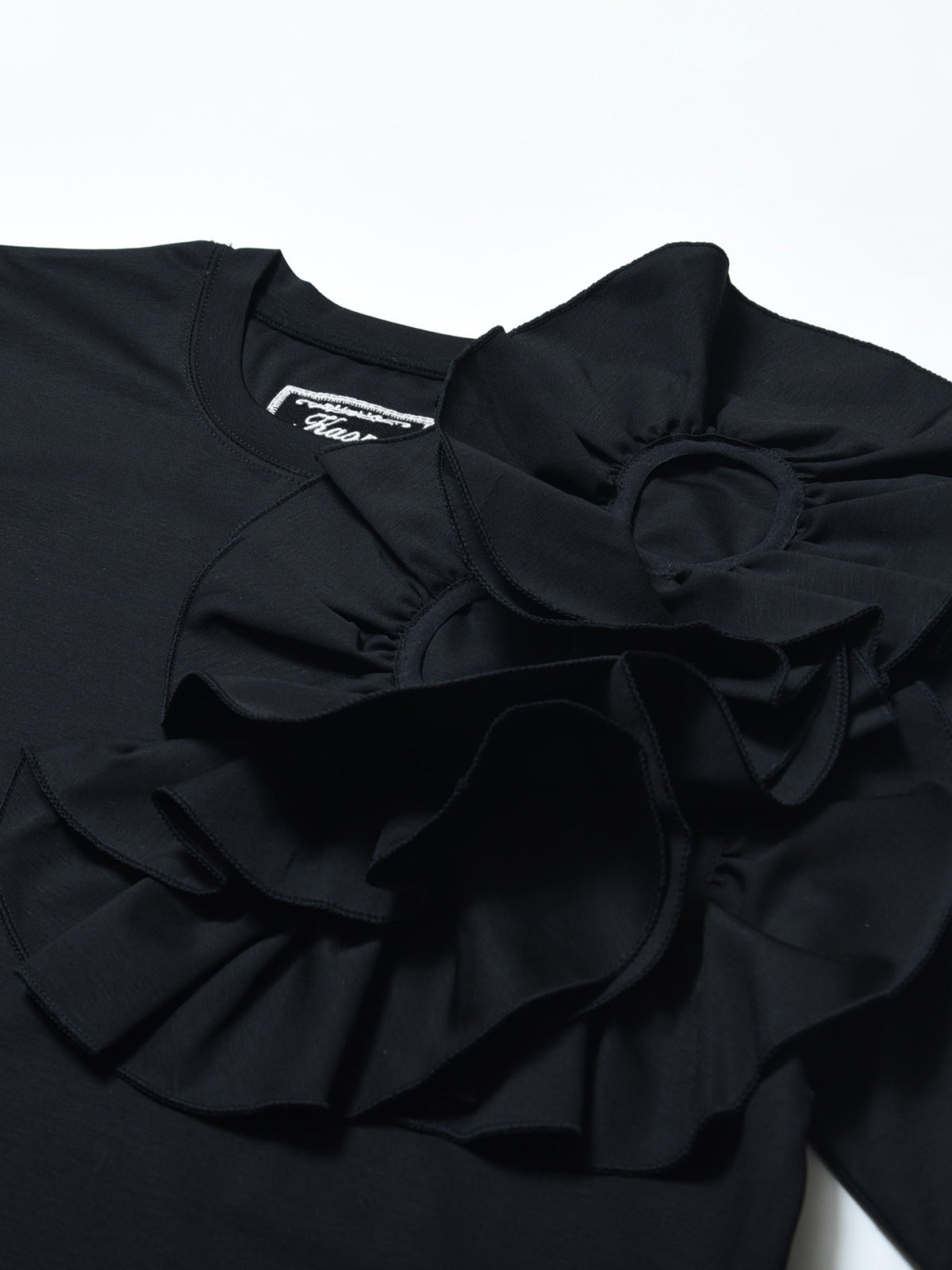 フラワーコサージュ カットソー