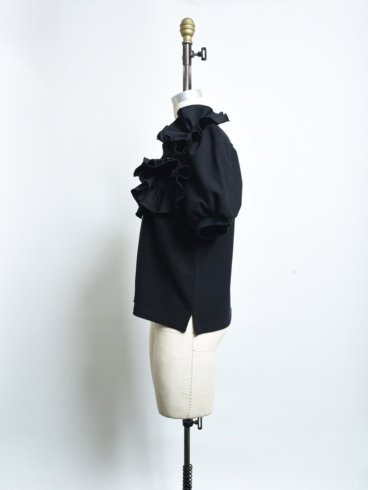 フラワーコサージュ ポロシャツ