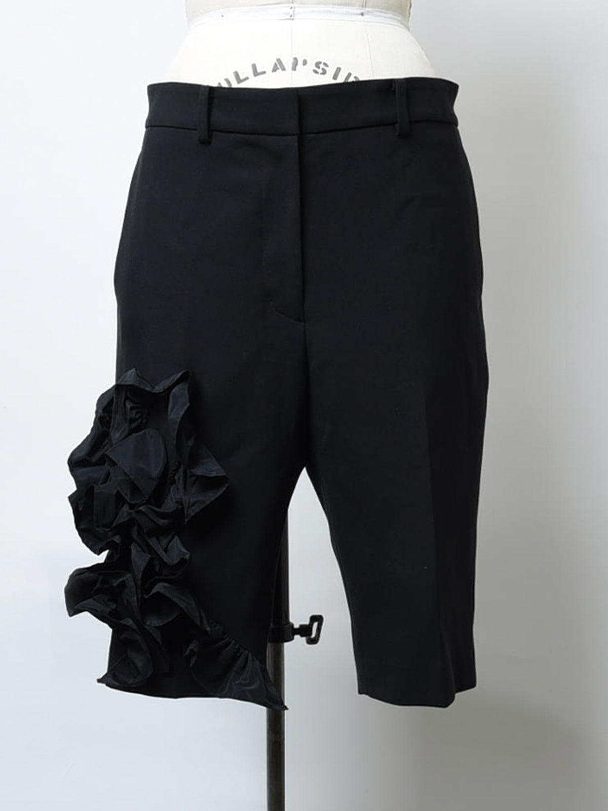 Gathered motif trousers