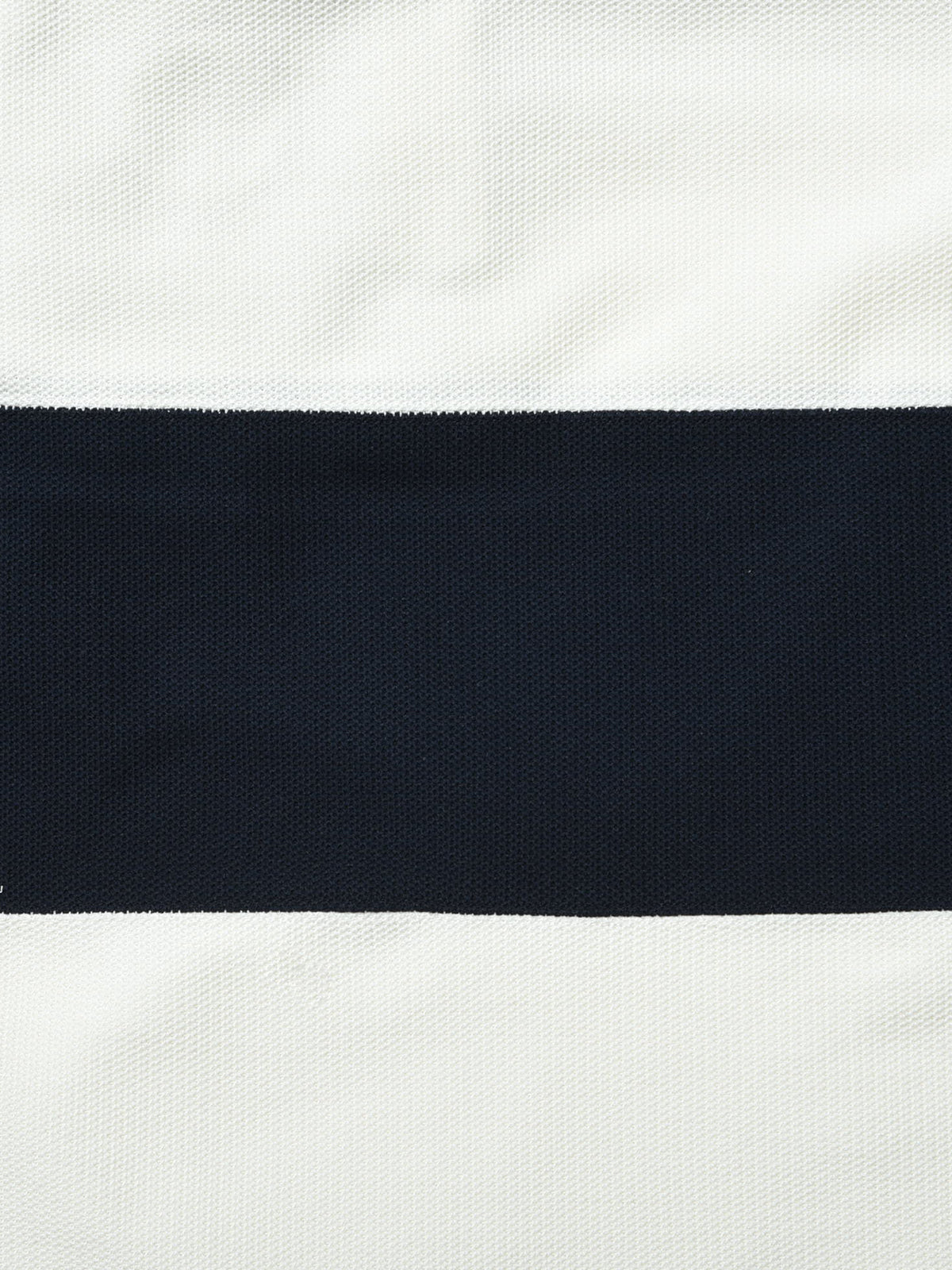 フラワーコサージュ ボーダーポロシャツ