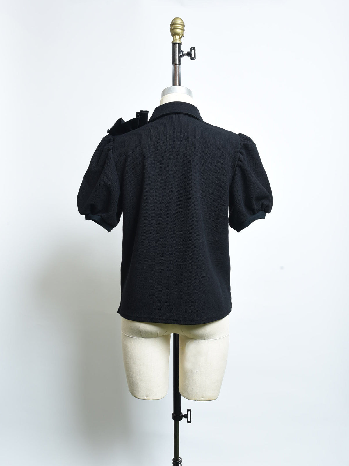 フラワーコサージュ ポロシャツ